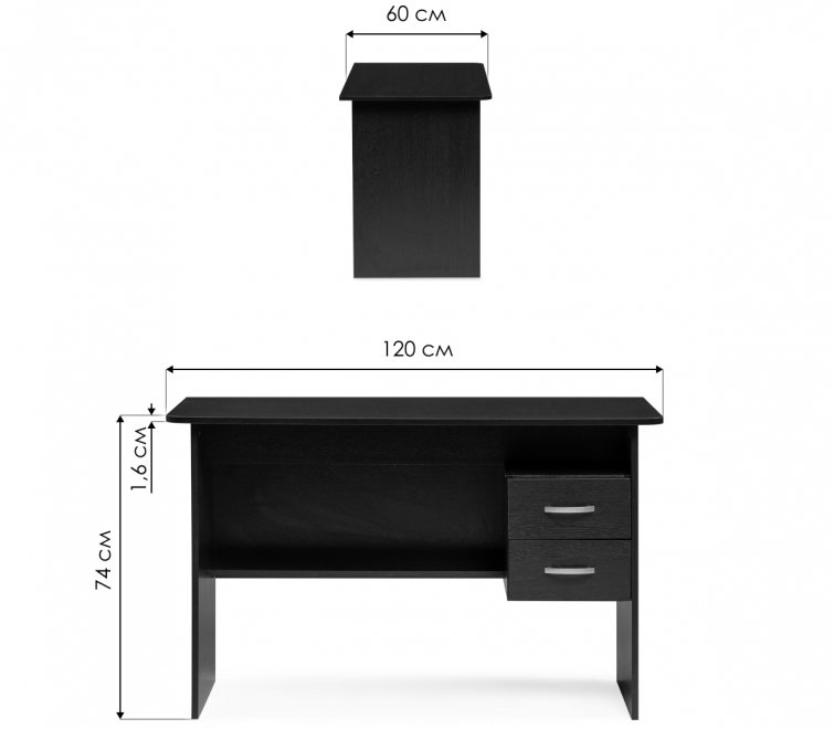 Компьютерный стол СПМ-07.1 Дуб Сонома / Белый
