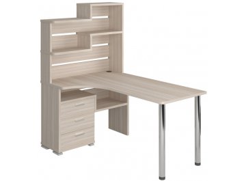 Компьютерный стол СР-132-160 левый с надстройкой