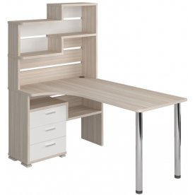 Компьютерный стол СР-132-160 левый с надстройкой