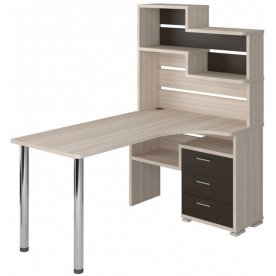 Компьютерный стол СР-132-160 левый с надстройкой