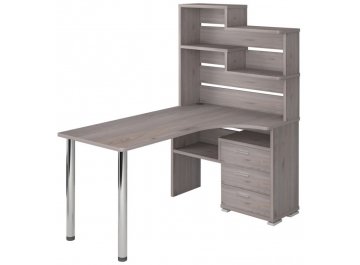 Компьютерный стол СР-132-160 левый с надстройкой