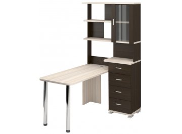 Белый компьютерный стол Жаспера-220/150 белый