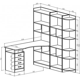 Письменный стол Атлант-2863