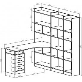 Письменный стол Атлант-2864
