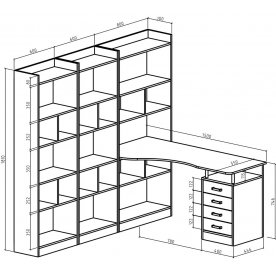 Письменный стол Атлант-2866