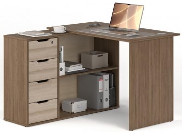 Компьютерный стол Банга-93 107x75x111 левый белый