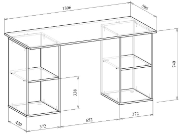 Письменный стол Прайм-59