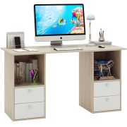 дуб сонома / белый