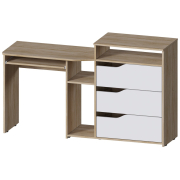 дуб сонома / белый