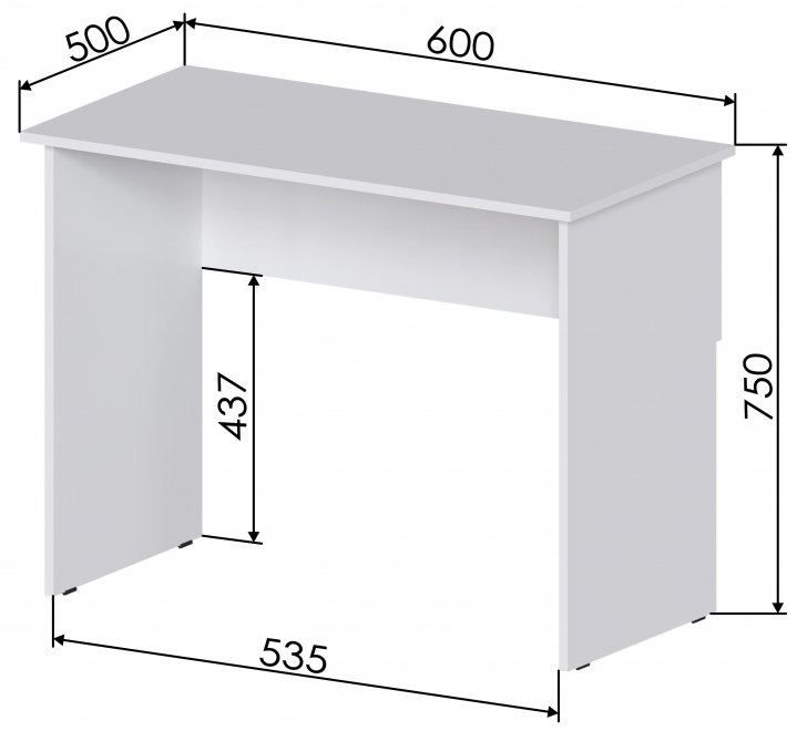 Письменный стол Хит-15 белый