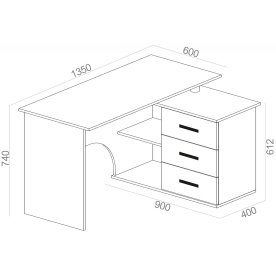 Письменный стол КСТ-09