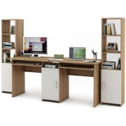 дуб сонома / белый