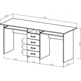 Письменный стол Лайт-11К