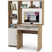 дуб сонома / белый