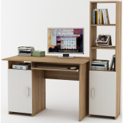 дуб сонома / белый