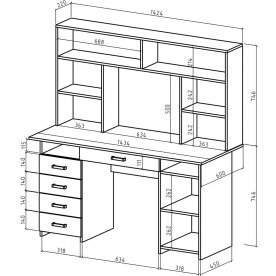 Письменный стол Лайт-8Я