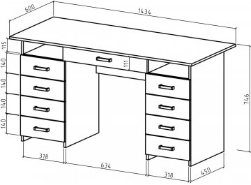 Письменный стол Лайт-9Я