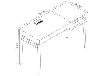 Письменный стол Marbella MDI.WD.MRB.60