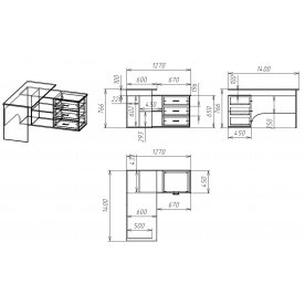 Письменный стол Мебелайн-55