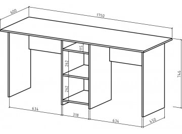 Письменный стол Найт-10