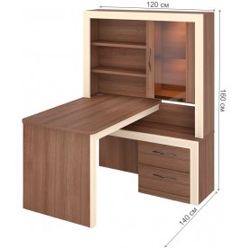 Письменный стол Нобиле СтУ-140 ШКр ПРАВ