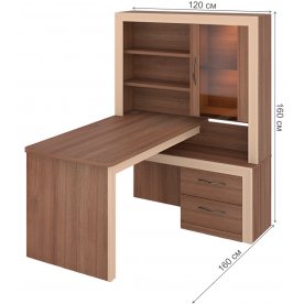 Письменный стол Нобиле СтУ-160 ШКо ПРАВ