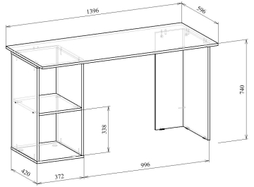 Письменный стол Прайм-54