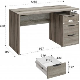 Письменный стол С-407 135х60