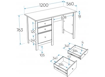 Письменный стол Сага
