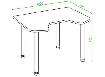 Письменный стол СКЛ-Игр120МО