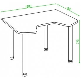 Письменный стол СКЛ-Игр120МО