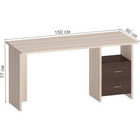 Письменный стол СКЛ-Прям150Р