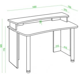 Письменный стол СКЛ-Софт140