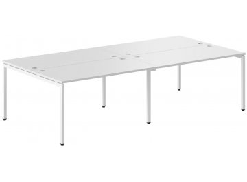 Письменный стол Skyland XTEN-S XWST 2470 2406х700х750 двухместный белый / белый