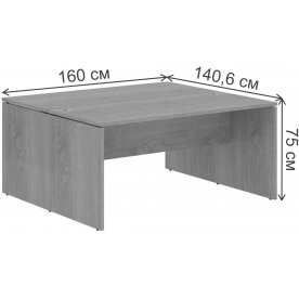 Письменный стол SkyLand XTEN X2ST 167 1600х1406х750 двойной