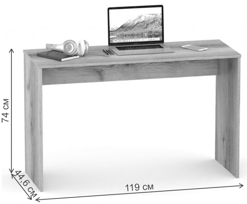 Письменный стол СПм-23 дуб делано