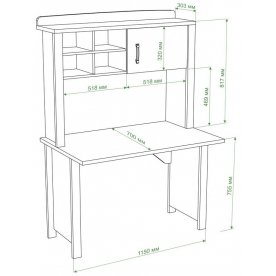 Письменный стол СТД-115 с НД-115 ШБЕ