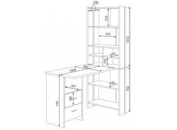 Письменный стол Лоревро-ОВХ