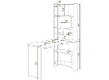 Письменный стол СТЛ-ОВХ