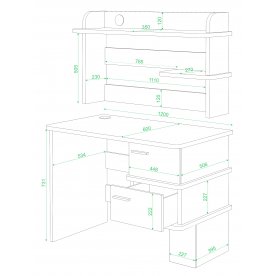 Письменный стол СД-15 КШ