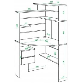 Письменный стол СК-4 НБЕ