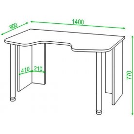 Письменный стол СКЛ-Игр140 Н