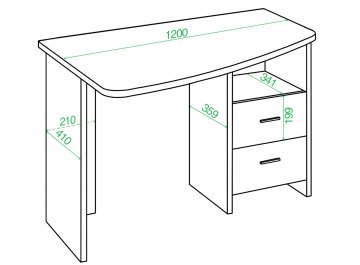 Письменный стол Беланта-Крл 120 БЕН ЛЕВ