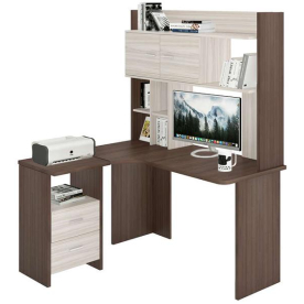 Письменный стол СКЛ-Угл130+НКЛХ -130 ШК ЛЕВ