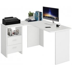 Письменный стол СКЛ-Угл 130 БЕ ЛЕВ