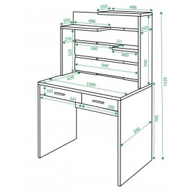 Письменный стол СП-22 ВК