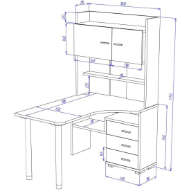 Письменный стол СР-133-130