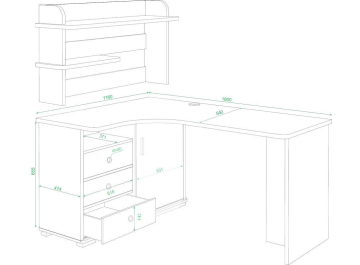 Письменный стол Жаспера-165