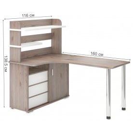 Письменный стол СР-165М НБЕН-ЛЕВ левый