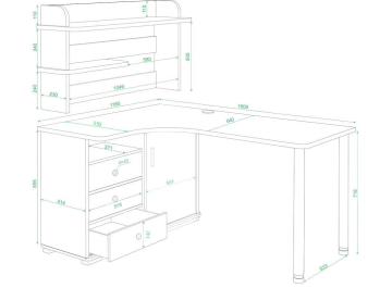 Письменный стол Жаспера-165М